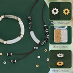 PH PandaHall 500pcs Tibetan Flower Spacer Beads, 2 Colors 5mm Alloy Daisy Beads Metal Jewelry Spacers Snowflake Spacer for Bracelet Necklace Earring Jewelry Making, Golden&Silver - color: Gold Silver