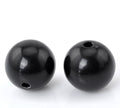 200 Round Black and White Acrylic Beads 14mm Diameter with 2.4mm Hole - color: Black and White, size: 14mm