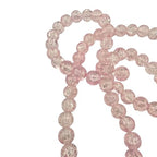 DandS ltd Crackle Lampwork Glass Beads for Jewelry Making, Blush, Vibrant DIY Bracelets, Necklaces, Earrings, Beading Supplies & Craft Kits for Handmade Jewelry, 80pcs 0.39 inch (10mm), #J284-10 - color: Blush