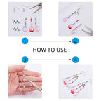 ARRICRAFT 200pcs Stainless Steel Chandelier Components Links Silver Tone Connector Jewelry Making Supply for Pendant Earring DIY Crafting