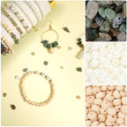 TOIPINIO Bracelet Making Kit Jewelry Making Supplies Kit Natural Stone Beads for Irregular Natural Stone with for DIY Craft -1736 PCS Friendship Bracelet/Necklace/Earrings for Adults (Indian Jasper) - color: Indian Jasper