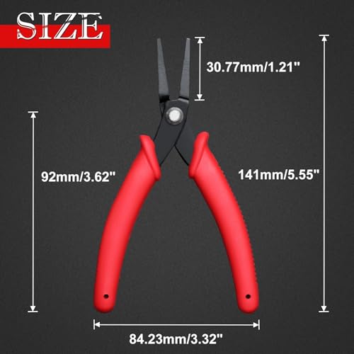 5.5 Inches Long Needle-Nose Pliers Mini Needle Nose Pliers Long Nose Pliers Precision Pliers Mini Jewelry Pliers Jewelry Making Tools Craft Pliers for Jewelry Repair Wire Bending Gripping - style: Needle-Nose Pliers