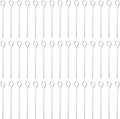 Shapenty 200PCS Mini Metal Wire Eyepins Beading Small Open Eye Head Pins Needles Bulk for DIY Craft Bead Earring Pendant Necklace Bracelet Jewelry Charm Finding Making (24mm/1Inch, Silver) - color: Silver, size: 24 mm