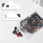 Raicegs 100pcs 8mm India Agate Beads Natural Gemstone Beads Round Loose Beads for Jewelry Making DIY Bracelets Necklace - color: India Agate, size: 8mm Round