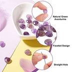 Craftdady Faceted Heart Natural Amethyst Stone Beads Puff Heart Gemstone Loose Beads Energy Healing Crystal Stone 10x10mm for Jewelry Craft Necklace Bracelet Earring Making, 18~20pcs - color: Faceted Heart Amethyst