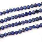 10mm Natural Lapis Lazuli Stone Beads Heart Shape DIY Loose Gemstone Energy Healing Crystal Charms for Jewelry Making Handmade - color: Lapis Lazuli