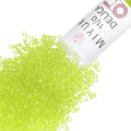 Miyuki Delica Seed Beads – Size 11/0 (1.6 mm), DB0712, Transparent Chartreuse, 7.2 g, Approx. 1440 Beads, Made in Japan - color: DB0712 - Transparent Chartreuse
