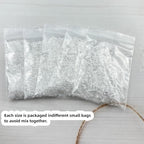 1310pcs Bicone Crystal Glass Beads 2mm 3mm 4mm 6mm 8mm Faceted Crystal Spacer Beads for Bracelets Necklace Pendants Earrings DIY Jewelry Craft Making(Transparent) - color: Transparent