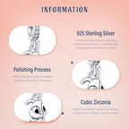 S925 Bead Dangle Charms for Bracelets Necklaces, Compatible with Pandora - style: Bunny Charm