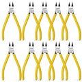 BOOSDEN 10 Pack Flush Cutters, Wire Cutters, 6'' Flush Cut Pliers | Spring Loaded Side Cutting Dikes, Heavy Duty Diagonal Cutters Bulk Set for Plastics,Floral, Crafting, Zip Ties, Electrical and DIY - color: 6''-10 Pack