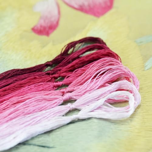 8 Skeins Mulberry Silk Floss Embroidery Thread Floss-Cross Stitch Threads China Silk Woven Jewelry Threads DIY Sewing Kits (05) - color: 05
