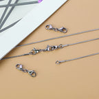 Grevosea 10 Pieces Double Lobster Clasp Extender, Stainless Steel Lobster Claw Clasps Double Claw Connector Bracelet Necklace Extender for DIY Jewelry Making Women Gifts (Silver) - color: 10pcs