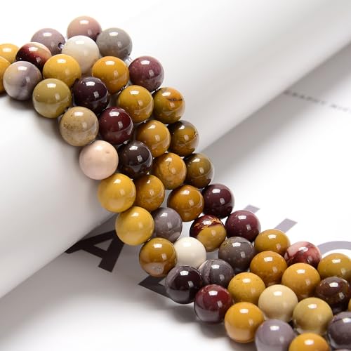 122Pcs(2 Strand/Set) 6mm Mookaite Jasper Smooth Round Beads Natural Stone Beads AAA Grade Premium Round Gemstone Genuine Real Stone Loose for DIY Bracelet Jewelry String Making - color: Moonkaite Jasper, size: 6mm