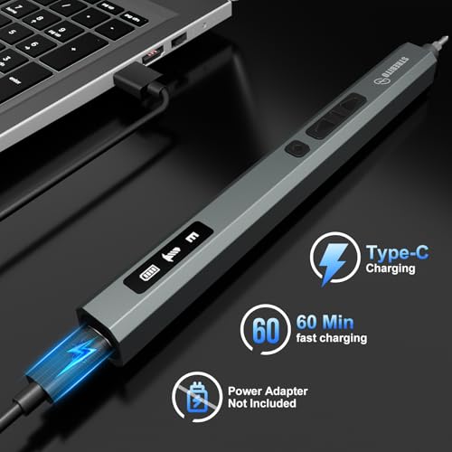 STREBITO 144-Piece Upgraded Electric Screwdriver, Max 0.7 N.m, 120 Magnetic Bits, 5-gear Torque Adjustment, Precision Screwdriver Set, Repair Tool Kit for Tech, Electronics and PC - color: Upgraded-blue