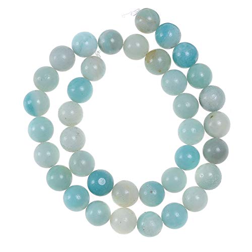 8mm Amazonite Beads for Jewelry Making Light Blue Crystal Beads Bracelets Natural Stone Amazon Beads Round Gemstone Loose Beads - color: Blue Amazonite, size: 8mm
