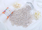 LAIDANLA 1000PCS Acrylic Number Beads Gold Number White Round Bead 7×4mm for Jewelry Bracelets Necklaces Key Chains Making - color: U-Gold Number White Beads