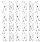 PATIKIL Letter Charm, 50pcs Alphabet Initial Pendant Charm Bulk DIY for Jewelry Making Bracelets Earrings Necklace - style: N