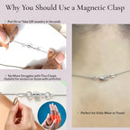Jewelili Sterling Silver Round Magnetic Clasp Converter | Converts Necklaces or Bracelets with Spring Ring Clasp | 1 Piece | Gift Box Included | Timeless Fashion Jewelry - color: Sterling Silver, size: 1 Clasp