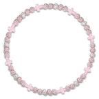 Beaded Baseball Necklace | Adjustable Sports Rope Chain with Baseball Cross Charm - Great Baseball Drip Gift for Players and Fans - color: Pink White Pink