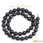 GEM-Inside Natural 10mm Black Obsidian Gemstone Loose Beads Round Energy Power Beads for Jewelry Making 15" - color: Black Obsidian, size: 10mm