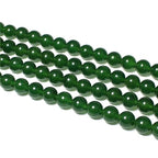 MJDCB Stone Beads 8mm 43pcs Round Blackish Green Jade Loose Gemstone Bead Charms for Jewelry Making Bracelet Necklace Earring Pendant - color: Blackish Green Jade, size: 8mm
