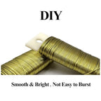 22 Gauge Golden Metal Floral Wire,38 Yards/35 Meters,for Christmas Wreaths,Tree Decoration,Flower Arrangement,Craft Wire,Flower Wire,Garden Wires,Flowers Bouquet Accessories,Jewelry Wires DIY - size: 22Gauge-Golden-1P/38Yards