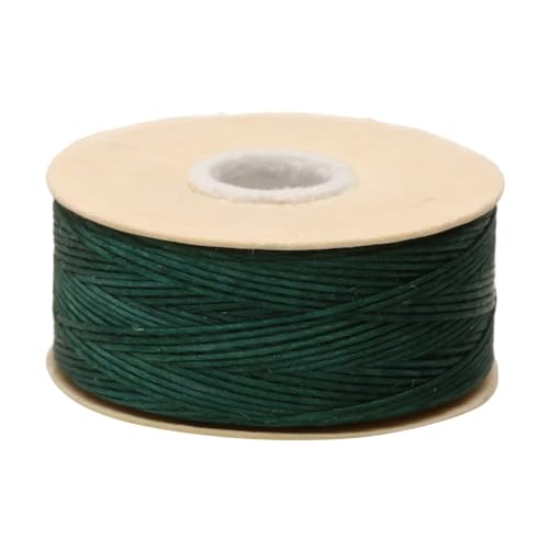 The Beadsmith Nymo Thread – 10-Pack Evergreen Color – Size D, .30mm Diameter, 64 Yard/58.5 Meter Spool – Made of Nylon – Bead Embroidery & Weaving, Off Loom & Loom Work and DIY Craft Projects - size: Size D, 64 Yards, style: Evergreen
