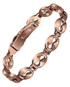 Jecanori Pure Copper Bracelet for Women,Copper Magnetic Bracelet With 3500 Gauss Magnets, Adjustable Jewelry Gift with Sizing Tool - color: Infinitely