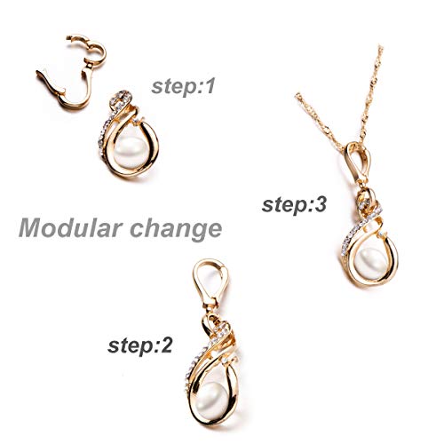 Zpsolution Double Open Pendant Clasp Connectors Bails for Necklace, Charm Holder for Necklace 6pcs Gold