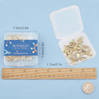 SUNNYCLUE 1 Box 54g Real 14K Gold Plated Charms Bulk Gold Summer Ocean Charm 16Pcs Sea Theme Marine Life Charms Starfish Shell Charm Pendant for DIY Christmas Earring Bracelet Jewelry Making Supplies - color: 14K Gold Plated Charms