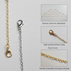 10 Pack Necklace Extenders - Alloy & Stainless Steel Necklace Extensions - Jewelry Extenders in Gold & Silver - color: Gold and Silver