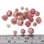 BEADIA Faceted Natural Red Wood Marble Stone Round Beads 8mm 36cm/Strand for Jewelry Making - color: Red Wood Marble, size: 8mm
