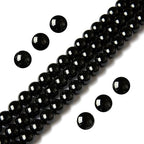 100pcs 10mm Black Agate Beads Natural Gemstone Beads Round Loose Beads for Jewelry Making - color: Black Agate, size: 10mm