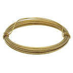The Beadsmith German Jewelry Wire – 0.8mm Diameter, 20 Gauge, 5 Meter Coil – 100% Brass – Beading Wire Used to Jewelry Making, Wire Wrapping, Sculpting, Floral, Modeling and Other DIY Arts & Crafts - color: BRASS, size: 20 Gauge