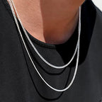 OCHCOH 925 Sterling Silver Clasp 3mm3.5mm4mm5mm7mm Cuban Link Chain Necklace for Men Diamond Cut Silver Chain Necklace for Women 16 18 20 22 24 26 28 30 Inch - size: 24 Inch, style: 3.5mm