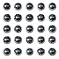 AD Beads 8mm Natural Round Loose Beads 110 Pieces, for Making 108 Mala Prayer Beads Necklace, Bracelet & Yoga Meditation, Jewelry Design (Hematite) - color: Hematite