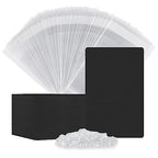 Earring Cards, Set Jewelry Making Supplies with 100 Pcs Earring Holder Cards 200 Pcs Earring Backs and 100 Jewelry Packaging for Earrings Necklace Jewelry Display, Jewelry Bags 3.5x2.4 Inches (Black) - color: ZK100-Black