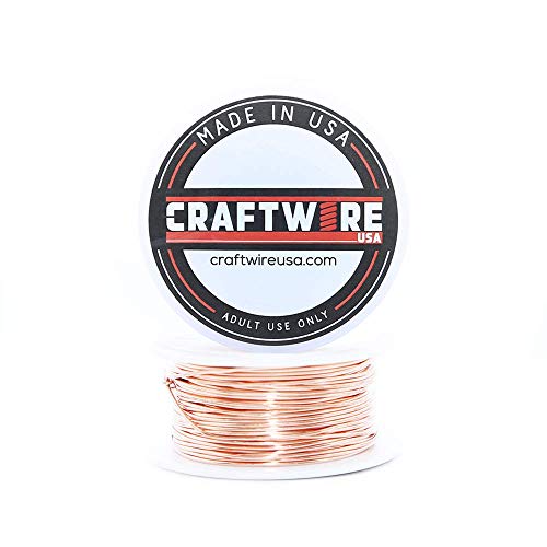 Solid Bare Copper Wire Round,Bright,Dead Soft,50 Feet 22 Gauge (Choose 25 to 100 Ft,10 to 30 Ga.) - size: 22 Gauge - 50 Feet Spool