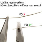 The Beadsmith Chain Nose Nylon Jaw Pliers – 5 inches (127mm) – Ergonomic Handle, Double Leaf Springs – Includes Replacement Heads – Jewelry Making Tool for Creating Bracelets, Earrings & Necklaces - style: Chain Nose