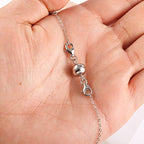 925 Sterling Silver Double Lobster Clasp Magnetic Necklace Jewelry Clasps and Closures Sterling Silver Double Bracelet Necklace Clasp - color: A-Silver