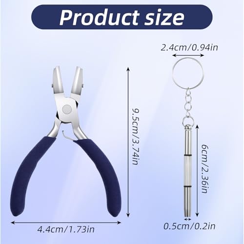 Flat Nose Pliers, Plier for Jewelry Making, Nylon Jaw Pliers, Wire Wrapping Tool with 2 Nylon Replacement Heads and a Screwdriver, Smooth Jaw Plier for Beading, Looping, Shaping, Jewelry Making