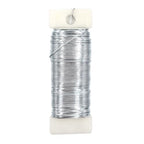 22 Gauge Silver Metal Floral Wire, 38 Yards/35 Meters,for Christmas Wreaths,Tree Decoration,Flower Arrangement,Craft Wire,Flower Wire,Garden Wires,Flowers Bouquet Accessories,Jewelry Wires DIY - size: 22Gauge-Silver-1P/38Yards