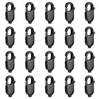 20PCS 9MM Black Lobster Clasps, 316 Stainless Steel Lobster Claw Clasps Bulk for Necklace Bracelet Jewelry Making DIY Craft - color: Black, size: 9MM