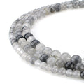 RUBYCA Wholesale Natural Cloudy Quartz Gemstone Round Loose Beads for Jewelry Making 1 Strand - 8mm - color: Cloudy Quartz, size: 8 MM