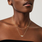 MEVECCO Dainty Gold Chain Choker Necklace 14K Gold Plated Handmade Boho Cute Tiny Beaded Link Choker Necklace Delicate Simple Minimalist Choker Necklace for Women - style: Beaded GD