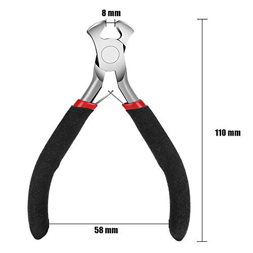 End Cutting Pliers for Jewelry Making, Nail Puller Tool for Carpenter, End Nippers for Zipper Install Stops, Wire Cutting - style: Zipper Install Pliers