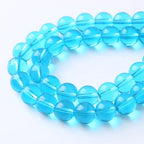32pcs 12mm Topaz Blue Crystal Glass Beads Round Loose Spacer Beads for Jewelry Making DIY Bracelet Necklace (Blue Crystal Glass, 12mm) - color: Blue Crystal Glass, size: 12mm