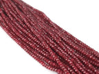 Perlin Agate & Jasper Gemstone Strand Beads 4 mm Rondelle 110 Pieces Jewellery Beads Semi-Precious Stone for Jewellery Necklace Bracelet Earrings (Garnet) - color: granite