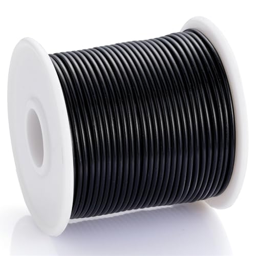 12 Gauge Black Aluminum Craft Wire (105FT) - Anodized for Jewelry Making, Beading Floral, Plant Gardening, Sculpting & Modeling Craft Wire (Black #10, 2mm) - color: Black #10