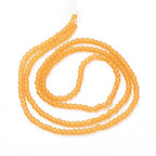 FASHEWELRY 200Pcs Transparent Frosted Glass Bead 4mm Matte Crystal Glass Loose Beads for DIY Jewelry Making (Goldenrod) - color: Goldenrod